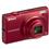 Câmera Digital Nikon Coolpix S6100 Vermelha c/ 16MP, LCD 3.0" Touch Screen, Zoom Óptico 7x, Detector de Faces/Sorrisos e Vídeos em HD (720p)
