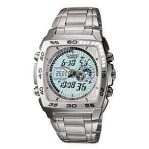 Relógio Masculino Anadigi Casio EFA-122D-7AV - Inox/Branco