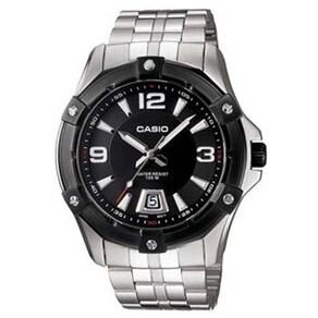 Relógio Masculino Analógico Casio MTD-1062BD-1 - Inox/Preto