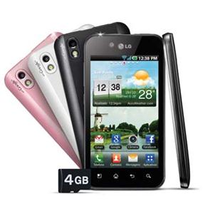Celular Desbloqueado TIM LG Optimus P970 Preto c/ Android 2.2, Câmera 5MP, Wi-Fi, 3G, Touch Screen, MP3, Rádio FM, Bluetooth, Fone e Cartão 4GB
