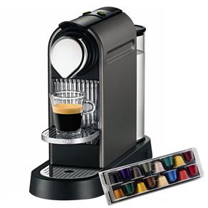 Cafeteira Expresso Nespresso Automática CitiZ C110 Titan - 19 Bar + Welcome Set Nespresso Grands Crus p/ Degustação