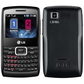 Celular Desbloqueado Oi LG X335 Dual Chip c/ Teclado QWERTY,  Câmera 1.3MP, MP3, FM, Bluetooth e Fone de Ouvido