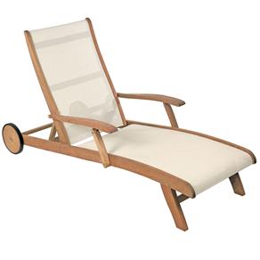 Chaise Longue Tramontina Garden Flex 10713 c/ Tela - Madeira