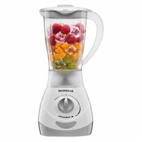 Liquidificador Mondial Power 3 NL-32 Branco/Cinza - 450W 