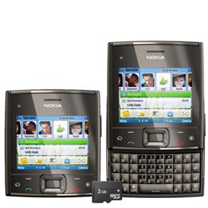 Celular Desbloqueado Nokia X5-01 Cinza QWERTY, Câmera 5MP, 3G, Wi-Fi, Rádio FM, MP3 Player, Bluetooth, Fone de Ouvido e Cartão 2GB