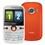 Celular Desbloqueado Huawei G6620 Branco/Laranja QWERTY, Dual Chip c/ Câmera 1.3MP, MP3 Player, Rádio FM, Bluetooth e Fone de Ouvido