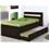 Cama Bibox Teen Solteiro Gelius c/ Cama Auxiliar - Tabaco