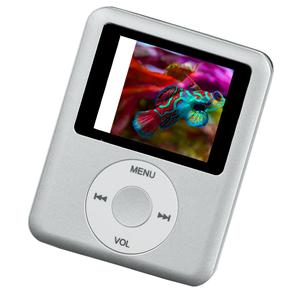 MP4 Player Mixlaser MP-428 2GB c/ Rádio FM e Gravador de Voz - Prata