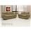 Conjunto Sofá 2 e 3 Lugares Linoforte Nicole c/ Tecido em Swede - Bege