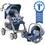 Conjunto Carrinho de Bebê Burigotto Línea + Cadeira para Automóvel Burigotto Touring Chipre