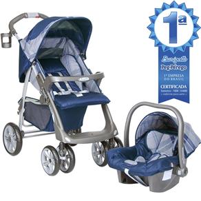 Conjunto Carrinho de Bebê Burigotto Línea + Cadeira para Automóvel Burigotto Touring Chipre