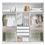 Guarda-Roupa Móveis Europa Rubi Branco/Maple c/ 3 Portas + 2 Bandejas Small Tramontina