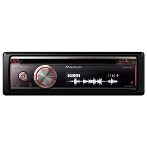 MP3 Automotivo Pioneer DEH-6280BT c/ Entrada Auxiliar Frontal, USB, Bluetooth e Interface c/ iPod