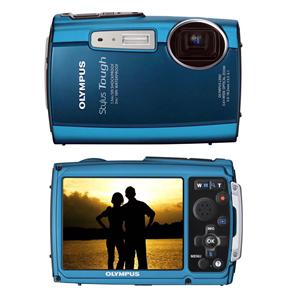 Câmera Digital Olympus Stylus Tough-3000 Azul c/ 12MP, LCD 2.7", Zoom Óptico Grande Angular, Detector de Rostos, à Prova de água (3m) e Choque(1,5m)