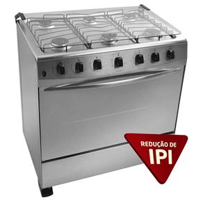 Fogão Atlas 6 Bocas Atenas 1583011- Inox