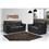 Conjunto Sofá 2 e 3 Lugares American Comfort Argel em Korino - Preto