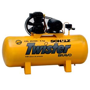 Compressor de Ar Schulz Twister Bravo 380V/660V CSL20/200 - Amarelo