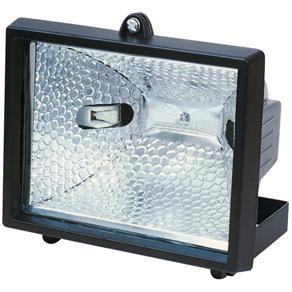 Refletor FLC Halógena s/ Lâmpada - Preto - 300 ou 500W