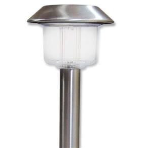 Luminária Solar Force Line 6349 p/ Jardim - Aço Inox