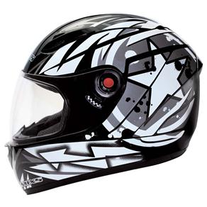 Capacete Mixs MX Fokker Paint Tamanho 60 - Prata