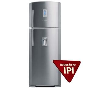 Refrigerador Bosch Frost Free Space REBS49WD c/ Dispenser de Água e Painel LCD Full Electronic - Inox - 445 L
