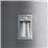 Refrigerador Bosch Frost Free Space REBS49WD c/ Dispenser de Água e Painel LCD Full Electronic - Inox - 445 L