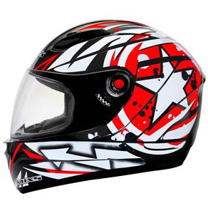 Capacete Mixs MX Fokker Paint Tamanho 60 - Vermelho