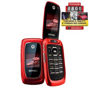 Nextel Motorola i897 Ferrari Vermelho c/ Câmera 2MP, Bluetooth, GPS, MP3 Player e Cartão 2GB