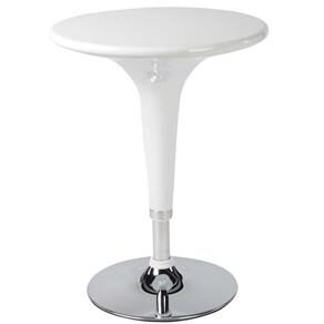 Mesa Fixa Importada Alta Stool Redonda - Branca
