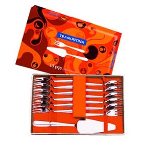 Conjunto p/ Torta Tramontina Aurora Inox - 13 Peças