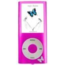 MP4 Player Logic FL670 Rosa 4GB c/ Rádio FM, Gr...
