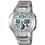 Relógio Masculino Anadigi Casio Active Dial AQ-160WD-7BV - Inox/Branco