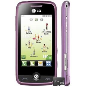 Celular Desbloqueado TIM LG Cookie Plus GS290 Rosa c/ Câm. 2MP, MP3 Player, Rádio FM, Touchscreen, Interface 3D e Cartão 2GB - LG 