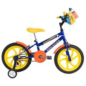 Bicicleta Aro 16 Houston Nic NC16J c/ Rodinhas - Azul