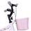 Bicicleta Aro 20 Houston Nina NN20J c/ Cesta - Rosa/Branco