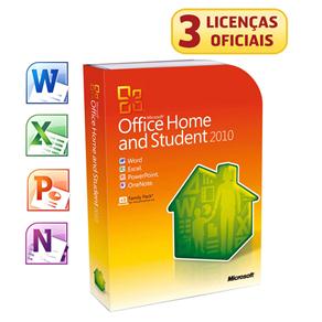Microsoft Office Home & Student 2010 - Word/Excel/Power Point/One Note 3 Licenças Oficiais