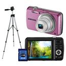 Câmera Digital Samsung PL20 Rosa com 14.2MP, LC...
