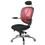 Cadeira Office Chromium com Regulagem de Altura à Gás Preto/Vermelho - Importado