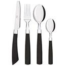 Conjunto de Talher Euro Home Wave Preto c/ 24 P...