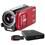 Filmadora Digital Sanyo VPC-TH1 HD Vermelha c/ LCD 3,0" e Zoom Óptico 30x + Pen Drive SanDisk Cruzer Blade 2GB  + HD Externo 120GB Preto