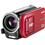 Filmadora Digital Sanyo VPC-TH1 HD Vermelha c/ LCD 3,0" e Zoom Óptico 30x + Pen Drive SanDisk Cruzer Blade 2GB  + HD Externo 120GB Preto