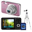 Câmera Digital Samsung ES80 Rosa 12.2 MP, LCD 2...