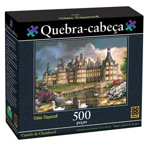Quebra-Cabeça Grow 02335 Puzzle c/ 500 Peças Castelo de Chambord 