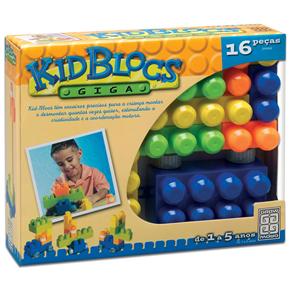 Blocos de Montar Grow 01479 Kid Blocs Cartucho c/ 16 Peças 