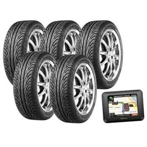 5 Pneus General Tire Altimax HP 195/60 R15 + GPS Dynamic c/ Tela LCD Touchscreen de 3.5" e Orientação por Voz