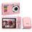 Câmera Digital Mirage Vision DC086 Rosa c/ 14MP, LCD 2.7", Vídeo c/ Áudio, Função Anti-Shake e Bateria de Lítio + Bolsa Stillo ST 01 - Rosa