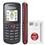 Celular Desbloqueado Claro Samsung E1086 Vermelho/Preto c/ Rádio FM + Chip Único Claro Pré-Pago