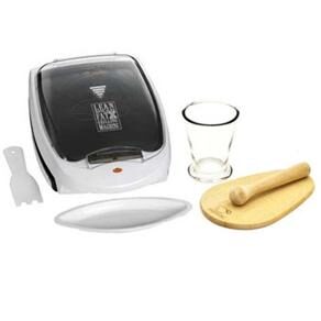 Grill George Foreman Família GBZ4C - Salton - 110V + Conjunto p/ Caipirinha Tramontina Convida Madeira/Vidro - 3 Peças