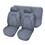 Conjunto de Capas p/ Bancos Baixos Luxcar Nylon 7253 - Cinza