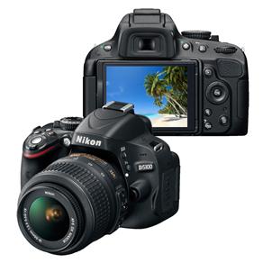 Câmera Digital Nikon DSLR D5100 Preta c/ 16.2MP, LCD 3.0" Móvel, Vídeos em Full HD + Kit AF-S DX NIKKOR 18-55mm